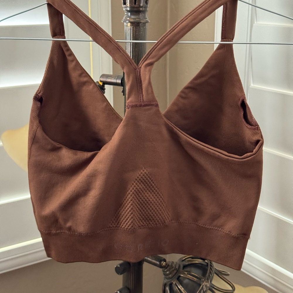 Core 10 Women's  Sports Bra Chocolate Brown Medium - Picture 4 of 6